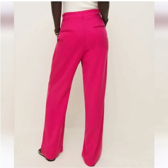 Reformation Mason Pants Pink, Size 4 Petite - Picture 2 of 6